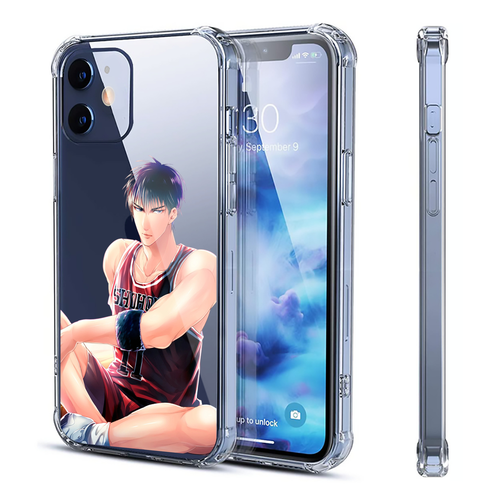 （画像用） SLAM DUNK／スラムダンク 【iPhone 12シリーズ対応】透明スマホケース（クリアソフトケース）